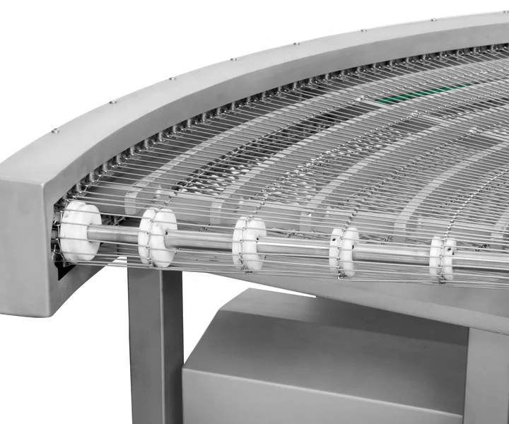 Light Structure Flex Ladder Wire Mesh Conveyor Belt for Conveying, Drying, Draining and Processing of Food, Meat, Candy Making