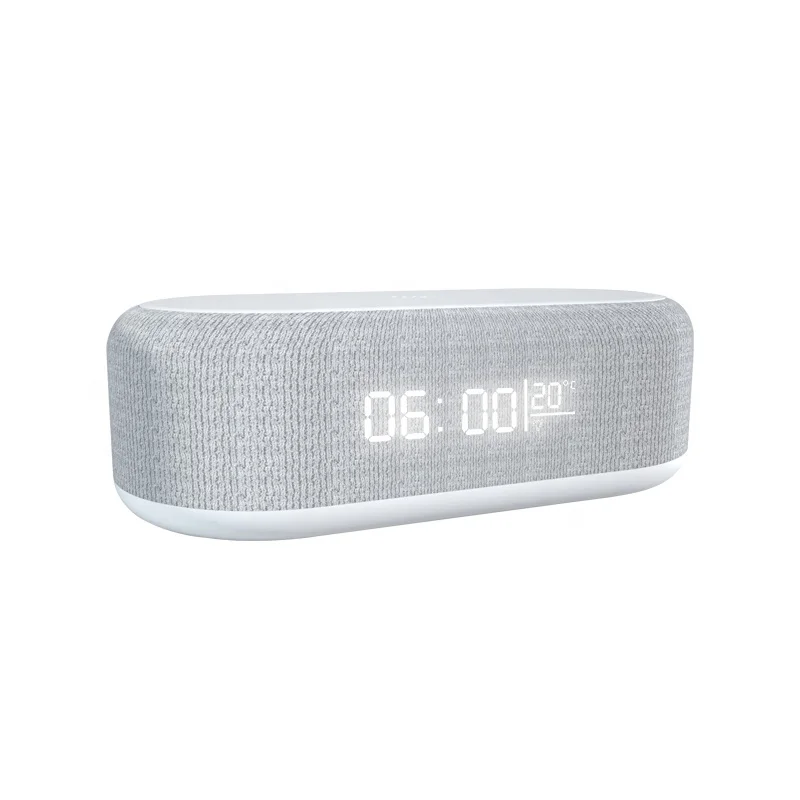 2024 New Design Multi Function Time Display 4 in 1 Digital Alarm Clock 15W Fast Wireless Charger With Led Night Light