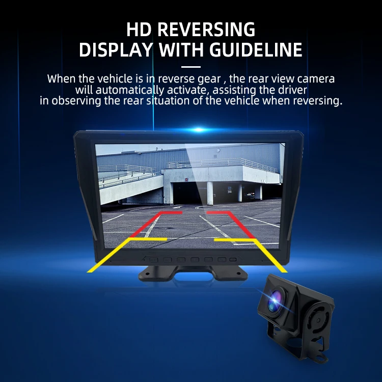 Wemaer BSD 5 Channel Bus Monitor BSD Display Alarm Driver Alert System Smart AI BSD Detection Reversing Aid Camera for Truck manufacture