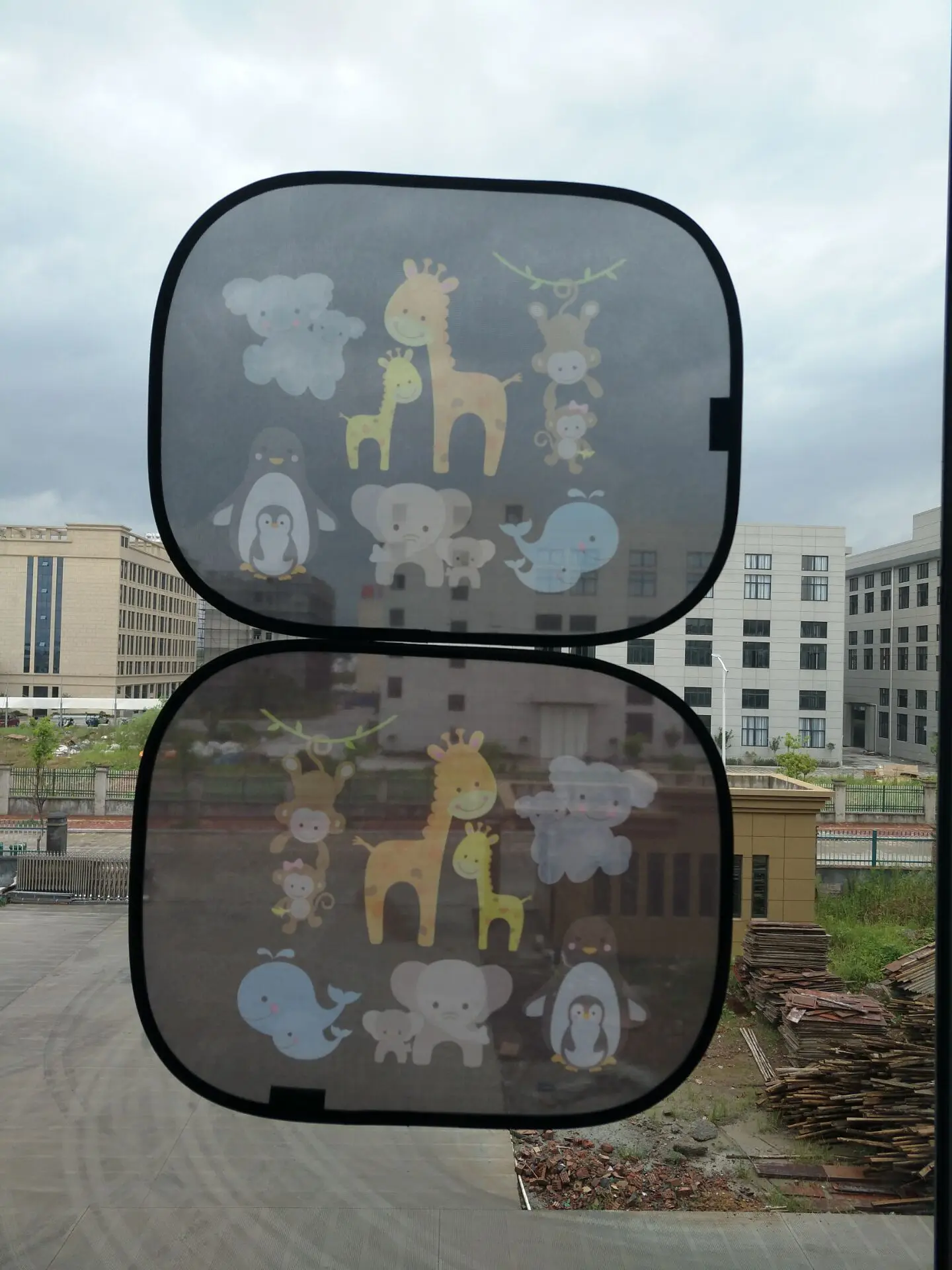 Portable Baby Sunshades Side Window Pvc Mesh Cling Car Window Shade