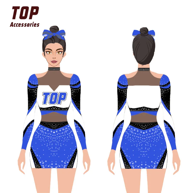 Custom Cheer Team Training Sets Sublimation Cheer Practice Wear ...