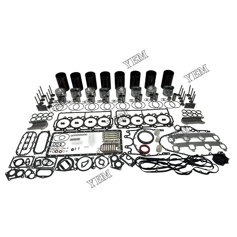 3208 Engine Rebuild Kit With Cylinder Piston Rings Gasket Kit Engine Bearings Valve Kit for Caterpillar