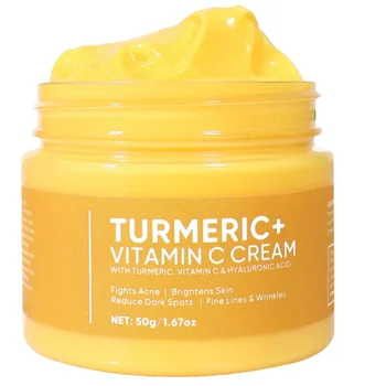 Yujia Vitamin C Face Cream - Dark Spot Corrector, Anti-Aging, Lightening, Whitening, Brightening, Turmeric Moisturizer