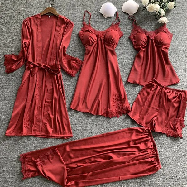 Factory Direct High Quality China Wholesale Sexy Boyfriend Shirt Pajamas  Women Dressing Robes Long Sleeves Silk Home Clothes Sexy $5.5 from Fujian U  Know Supply Management Co., Ltd