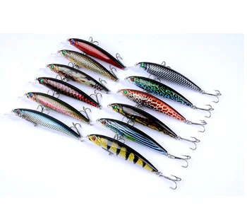 Fishing Lure Bionic Minnow Bass Trolling Artificial Hard Bait 11cm 13.4g Crankbait Wobblers 3D Eyes for Fishing Carp Pesca – Minnow – view 4