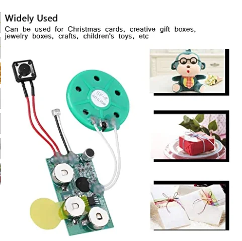 Custom Pre-recording and Recordable Music Greeting Card Sound Chip Module for Greeting Card