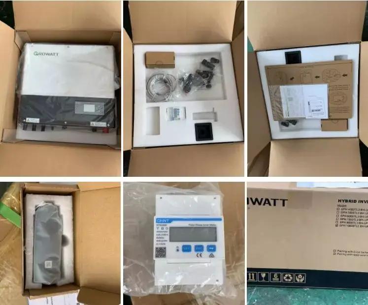 Growatt SPH 6000TL3-BH-UP Hybrid-Wechselrichter – 6000W, 2 MPPT, VDE Zertifiziert, Inkl. WiFi-Stick, OLED Display, Für PV-Anlagen Mit Speicher