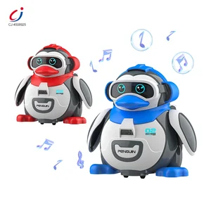 Chengji Funny Penguin Toys Electric Universal Rotating Obstacle Avoidance Robot Plastic Dancing and Singing Penguin