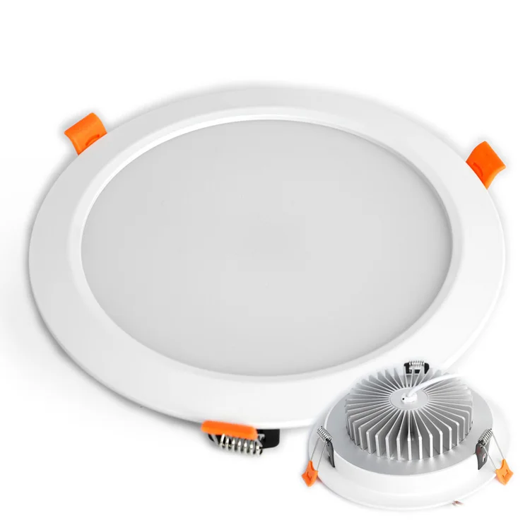 Популярный белый потолочный Встраиваемый светодиодный круглый потолочный светильник, 9 Вт, 12 Вт, 15 Вт, 18 Вт, 24 Вт