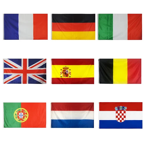 Bandeira e bandeira nacionais europeias, poliéster, França