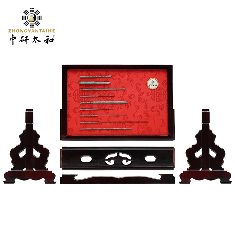 Ancient Model Yellow Emperor of China Nine Needles Creative Solid Wood Crafts Acupuncture Needle Ornaments