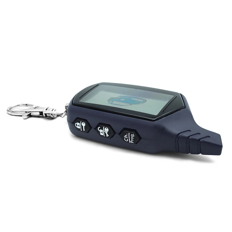 NFLH Keychain B9 LCD Remote Control for Two Way Car Alarm B9 Keyring Key Chain Auto Compatible Starline B9