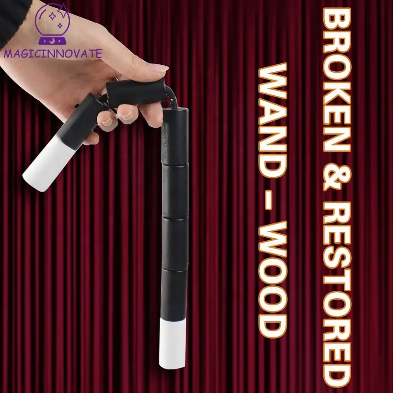 Новое поступление волшебный трюк крупным планом сломанная и восстановленная комедийная палочка деревянная сцена фабрика день Хэллоуина