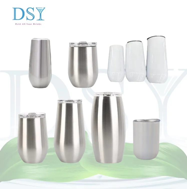 Wholesale 12 oz. Stemless Wine Glass Tumbler | Stainless Steel Tumblers |  Order Blank