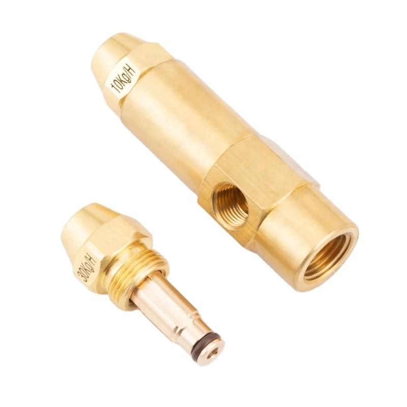 Запчасти для тяжелого масляного бойлера топливная форсунка на спиртовой основе Форсунка отработанного масла и воздуха латунная