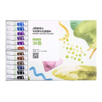 Marie's Watercolors 12ml 36 Colors Watercolor Paint Set