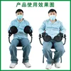 Black simple mesh anti-scratch gloves (2 pieces)