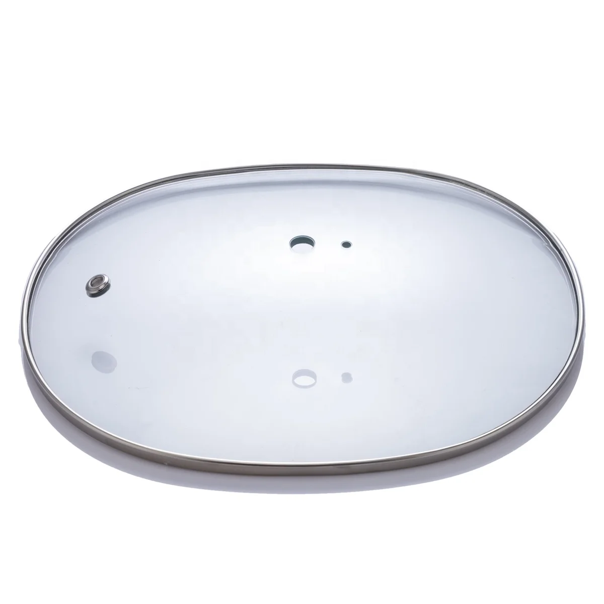 Irregular Shape Square Oval Clear Glass Lids Frying Pans  Universal Suitable for Cookware  Tempered Glass Lids Polished Edges