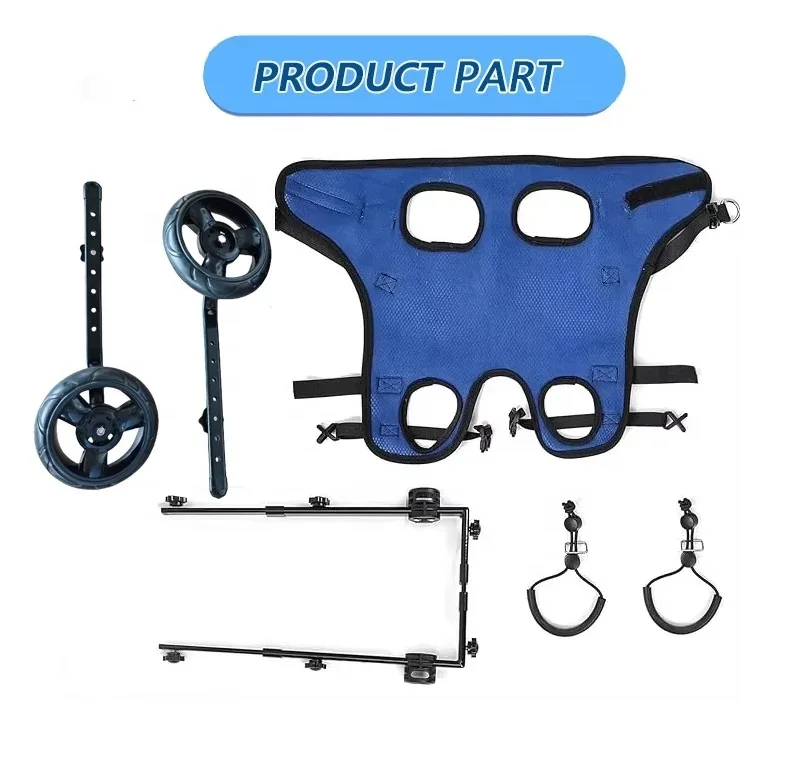 Light Weight Adjustable Wheelchair for Back Legs Disabled Dog Mobility Aids for Small Medium Pets