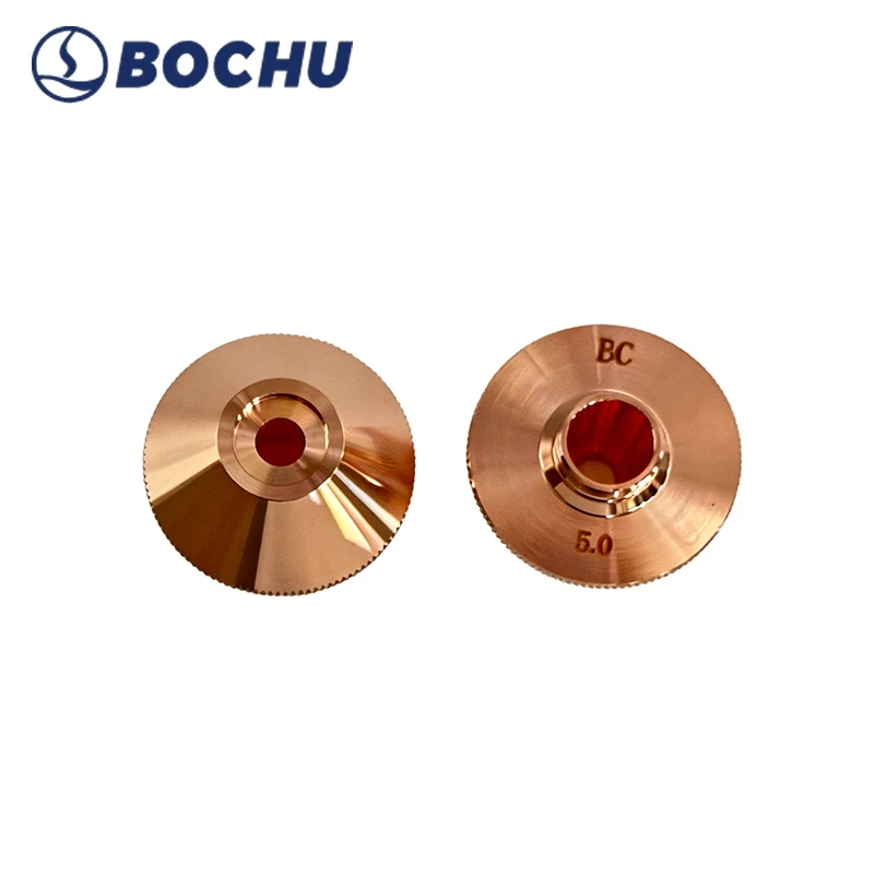 BOCI Original Laser Nozzle D28 H15 M11 High Quality Double Layer Hexagonal  Laser Cutting Nozzle for BOCHU Laser Cutting Machine