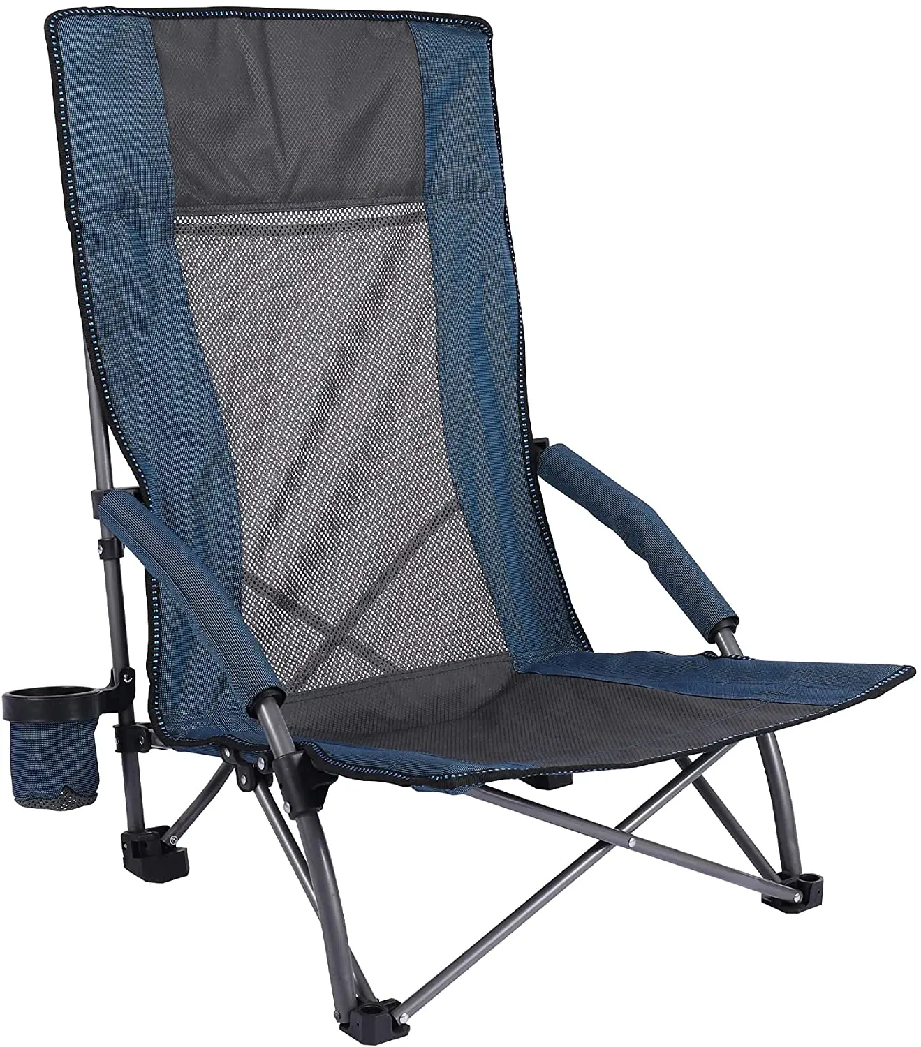 High back best sale folding beach chair