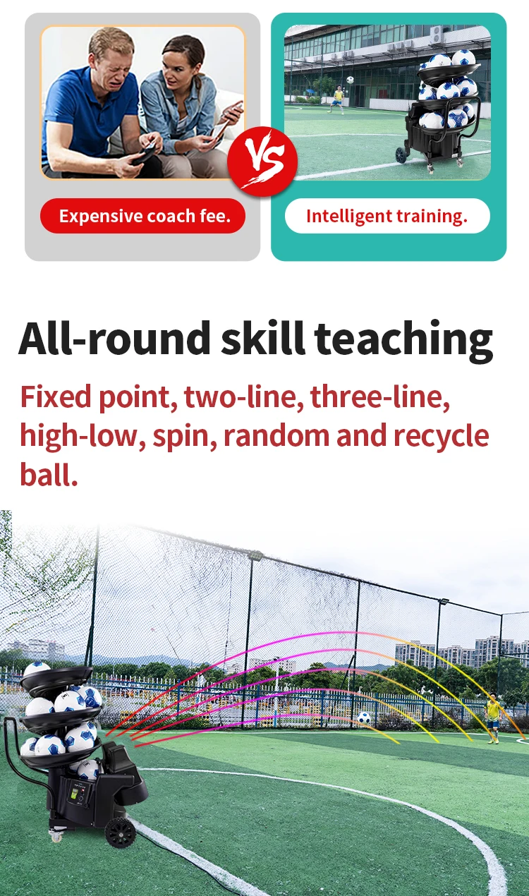 The Best Manufacturer Football Soccer Shooting Throwing Machine For