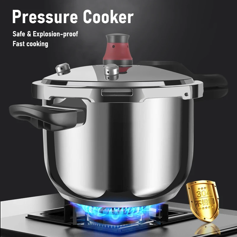 KENGQ 304 Stainless Pressure Cooker - 10 Quart Capacity