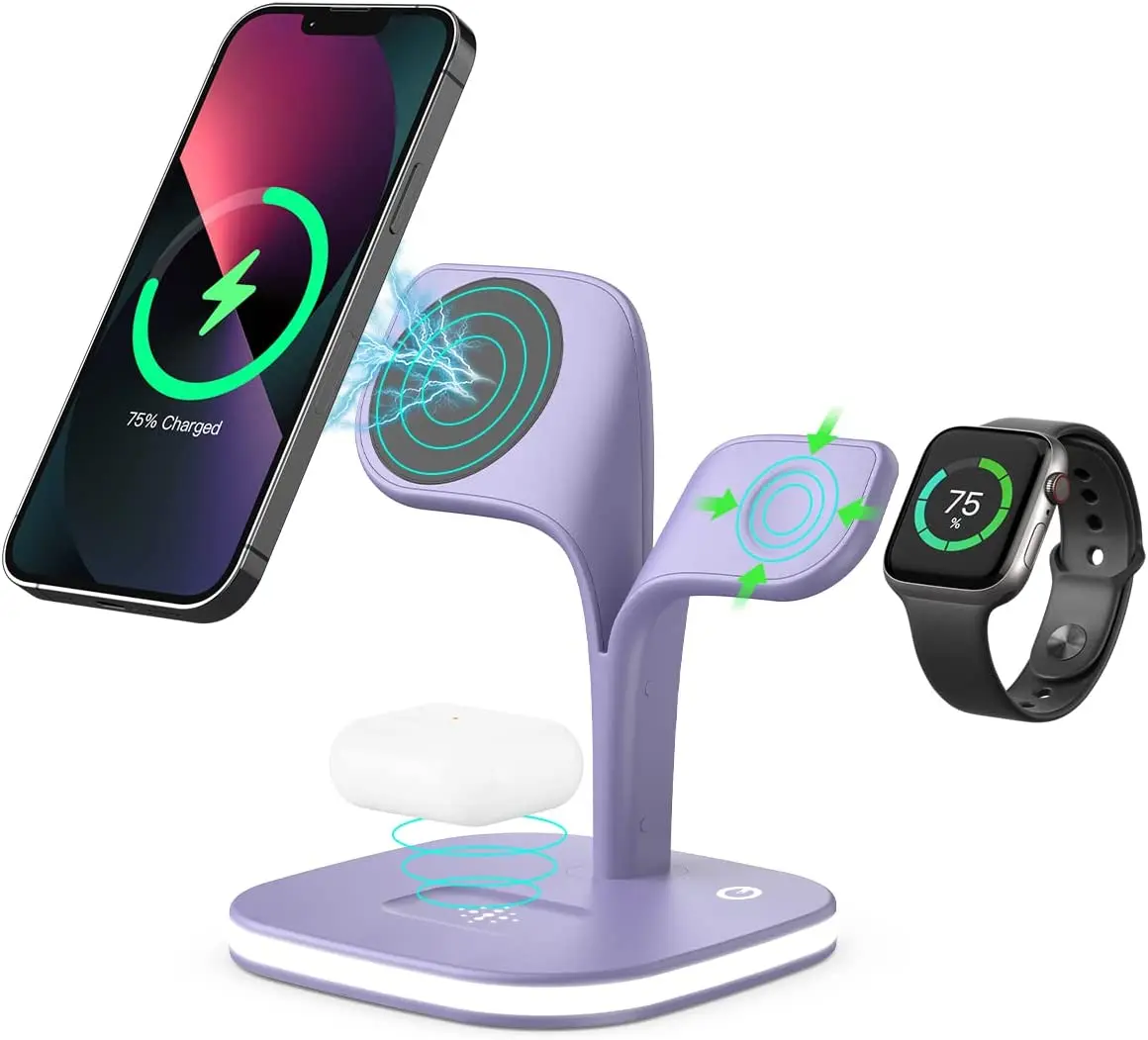 in Magnetic Wireless Charger 15W Fast Wireless Charging
