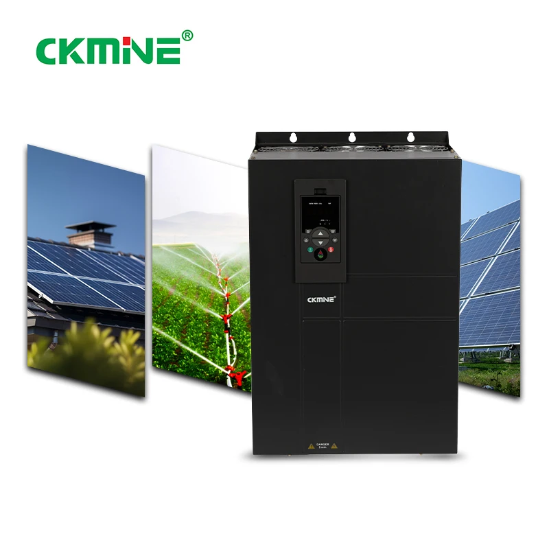 CKMINE 75kW 101HP Solar Pump Inverter 380V DC to AC MPPT Off Grid VFD Drive Water Control for Agricultural Irrigation
