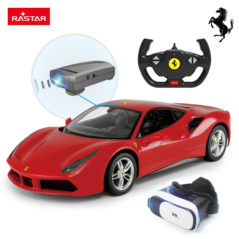 Rastar Long Range Control Camera Game Toy Ferrari Rc Car With Vr Box 3d