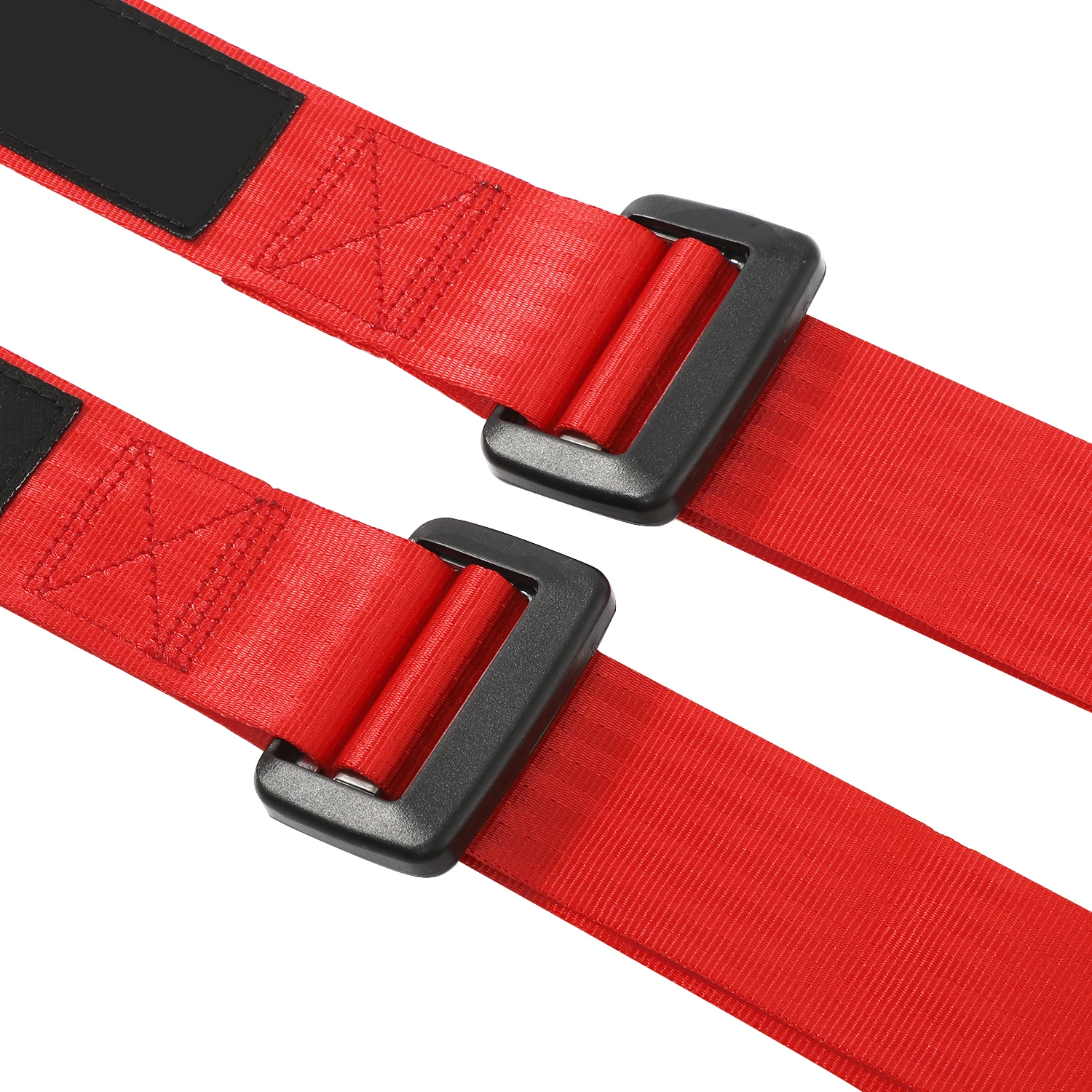 2 Inch Universal 4 Point Racing Car Seat Belt Safety Harness Red Black ...