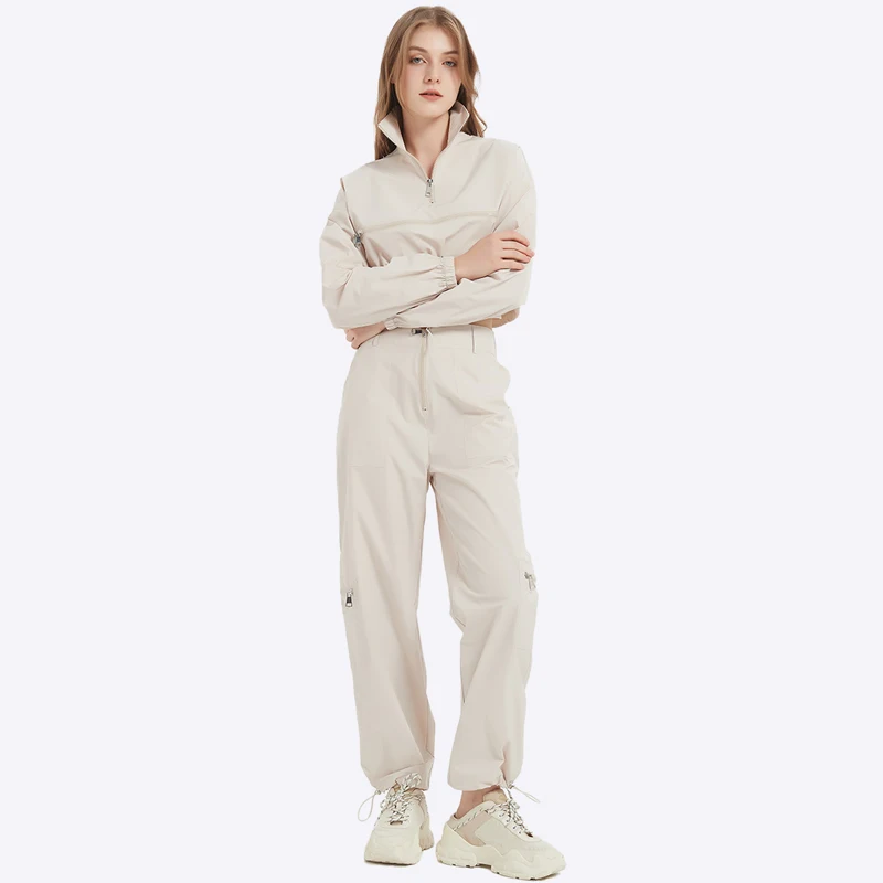Factory Wholesale Fall Plus Size Women's Sets Cargo Sweatsuit Sets
