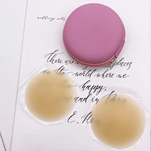 New Design Invisible Round Shape Silicone Bra Pads Nipple Cover Adhesive Reusable Matte Silicone Nipple Cover Pasties