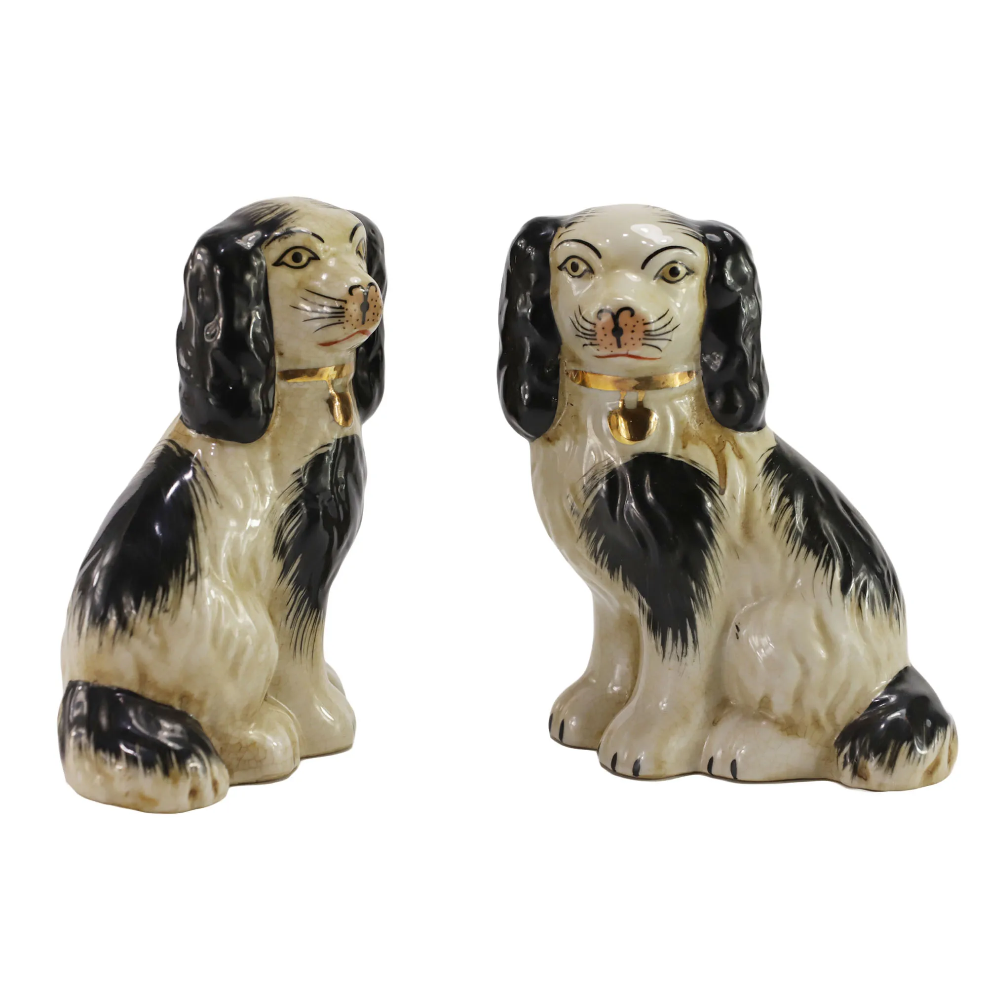 Saint Bernard Decorative Dogs Porcelain Ornament Sublimation Ceramic Ornaments factory