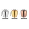 Vaso giroscópico doble capa plateado 210ml