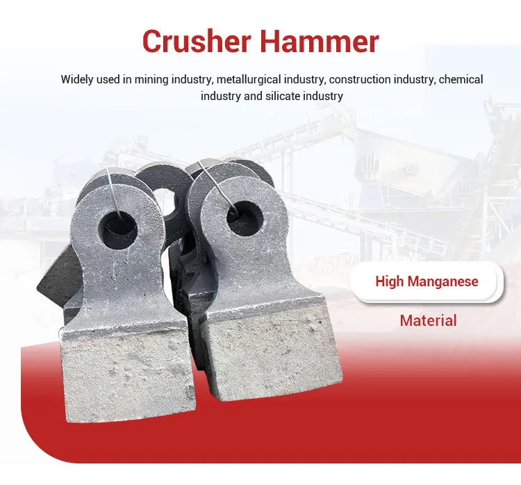Durable Mining Rock Hammer Mill Beaters Hummer Crusher Spare Part Flat