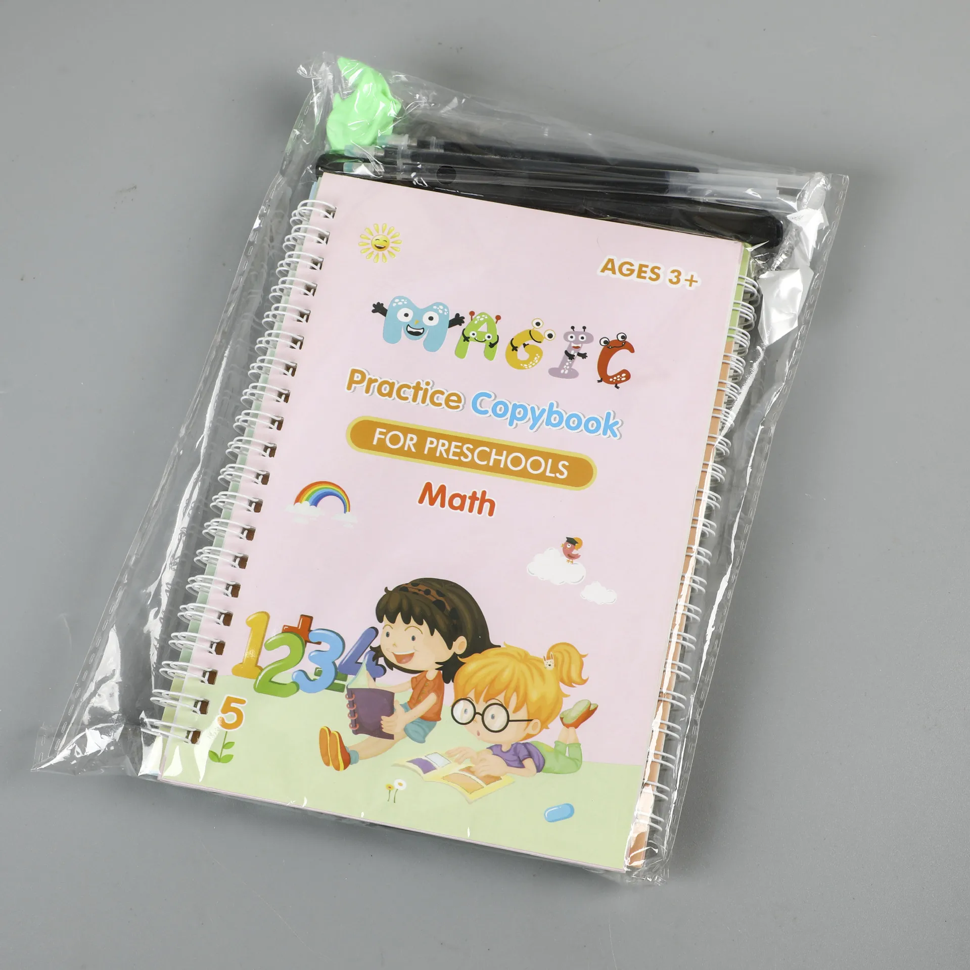 CL853 Reusable Handwriting English Calligraphy Magic Copybook for Children 4pcs Set Magic Practice Copybook for Kids