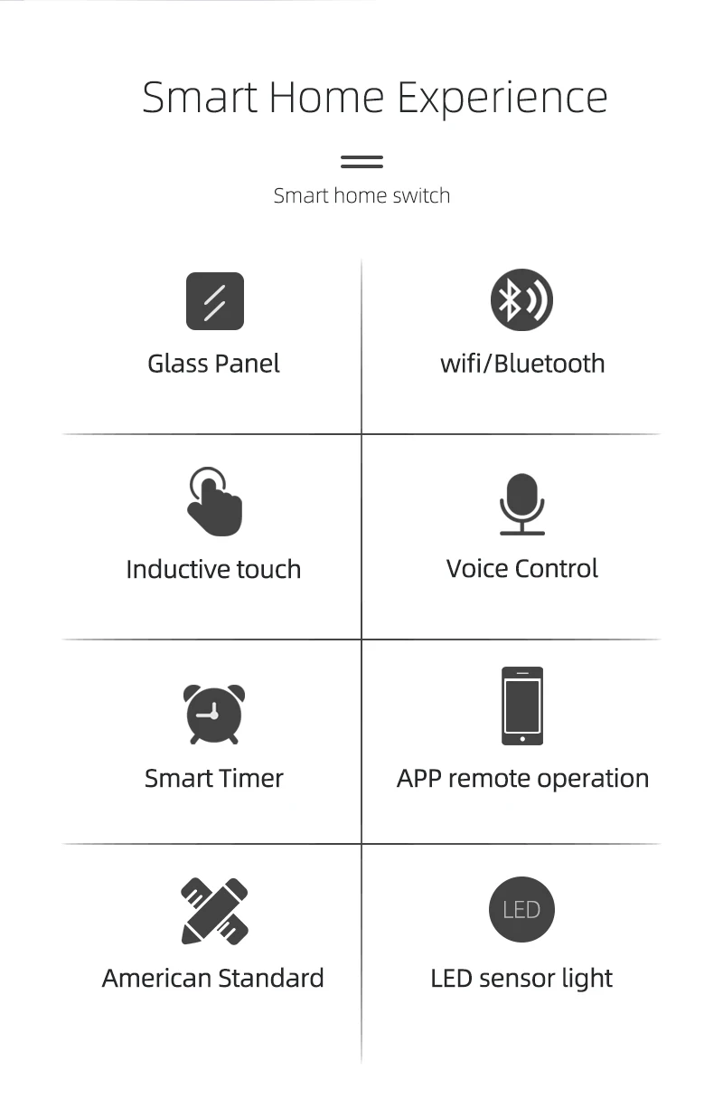 WiFi Smart Boiler Switch Water Heater Smart Touch Switch 40A Tuya EU UK US AU App Control Timer Voice Siri Alexa Google Home