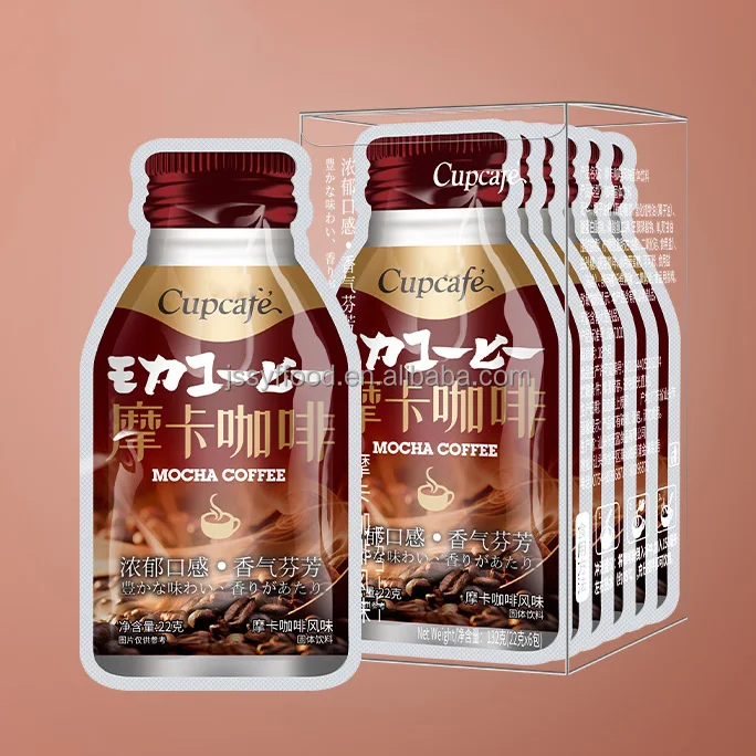 Chinese Popular Coffee Brand Cupcafe Freeze Dried Instant Coffee Powder Latte Mocha Cappuccino 3 in 1 Instant Coffee Packets