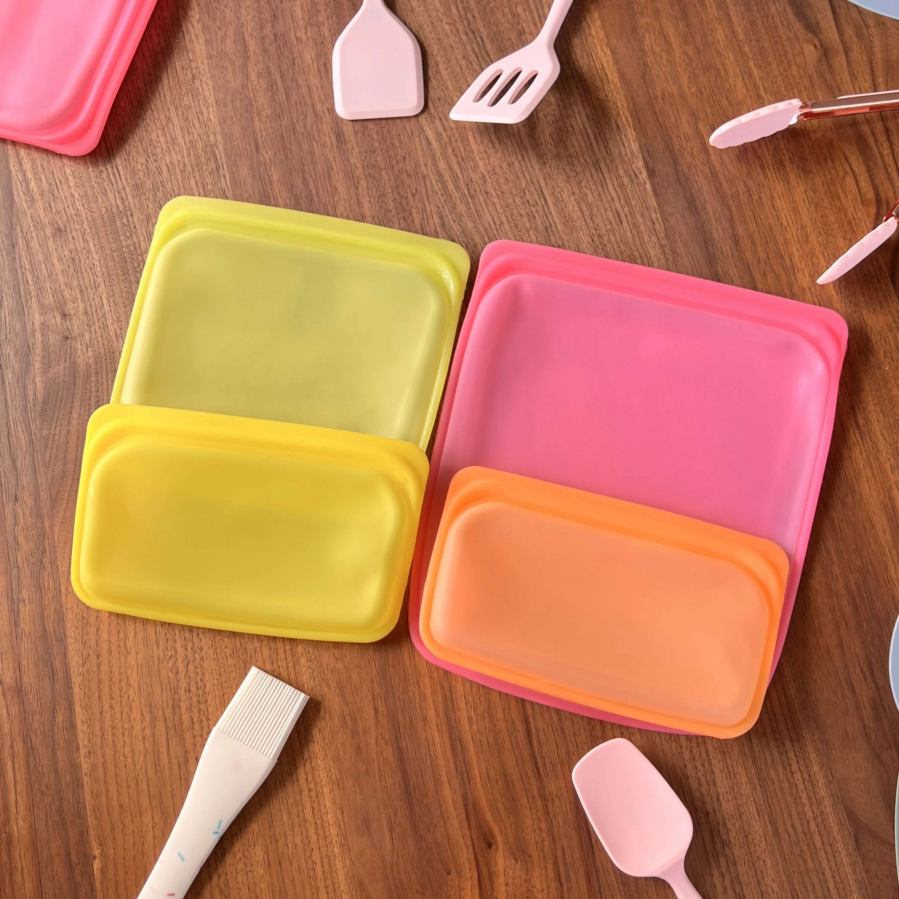 Freezer Leakproof Zipper Zipper Finishing Packing Fresh Keeping Reusable Storage Bags PEVA China Clear Space Home Food Silicone