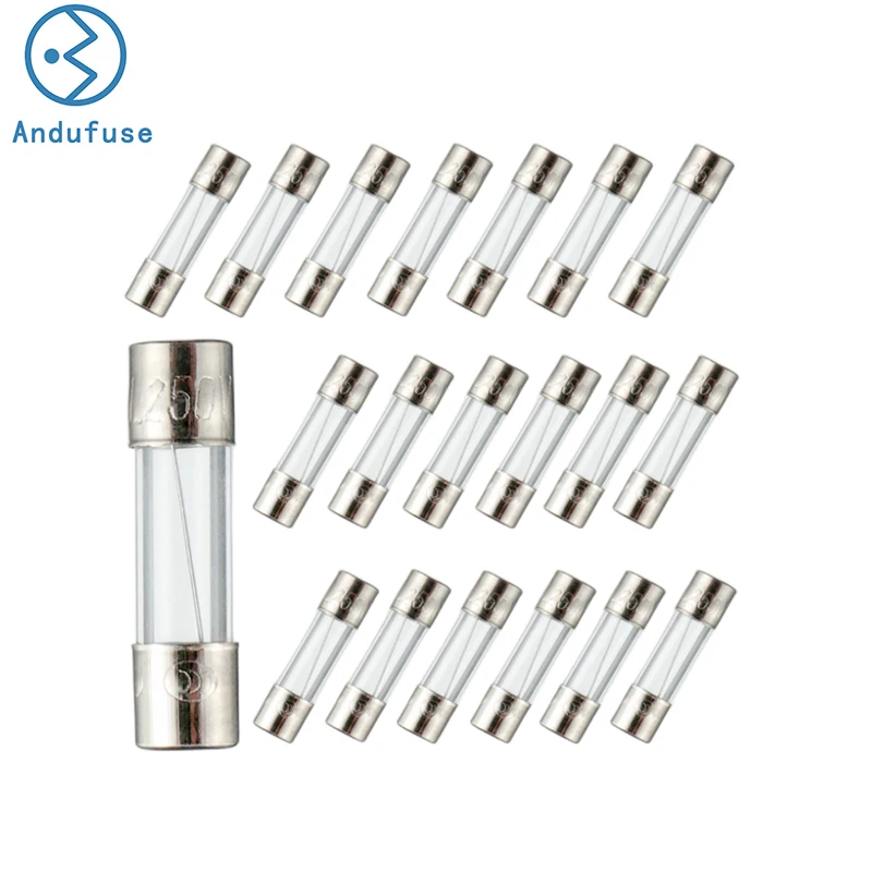 Glass Fuse Multiple Specifications 5*20mm 0.1/0.8/2/3/4/5/6/6.3/7/8/10/12/20A Fast Quick Blow Fuse