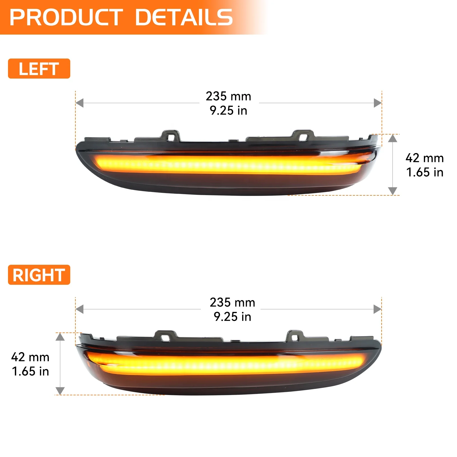 208 LED Mirror Side Indicator Sequential Turn Signals Lights for Peugeot 208 2008 Citroen C3 C4 Rearview Dynamic Blinker Lamps