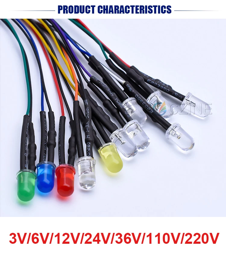 5 x Pre wired 6v 5mm Pure Green LEDs Prewired 6 volt DC LED Light RC 5v 4v 3v 5 x Pre wired 6v 5mm Pure Green LEDs Prewired 6 volt DC LED Light RC 5v 4v 3v