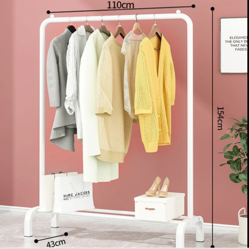 Portable Stainless Steel Hanging Rod Multi-Function Metal Cloth Rack Shoe Rack & Stand for Showroom Display