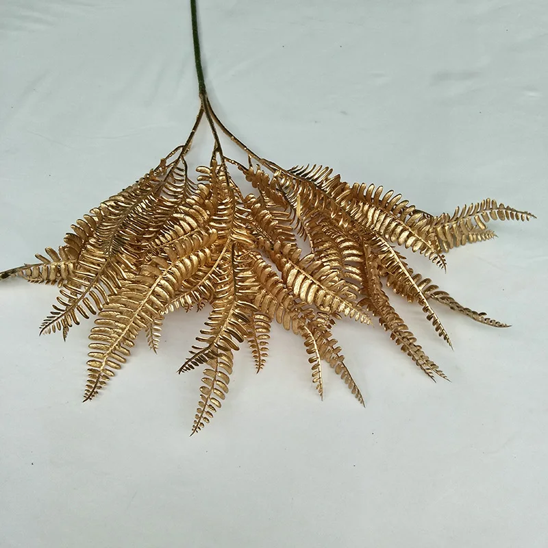 n-192 wholesale artificial gold palm leaves
