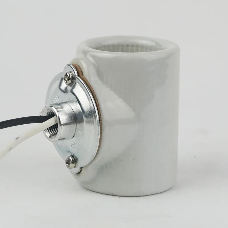 Porcelain Socket Twin 2 Circuito Medium  Base Ceramic E26 Lamp Holder