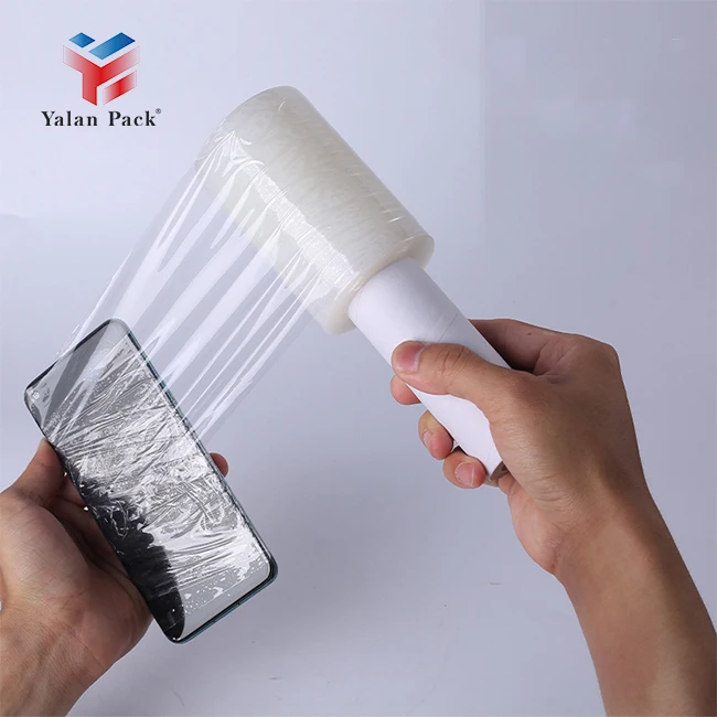 Factory Pack Polyethylene Transparent Pallet Wrap Stretch Film Roll Hand PE Stretch Film