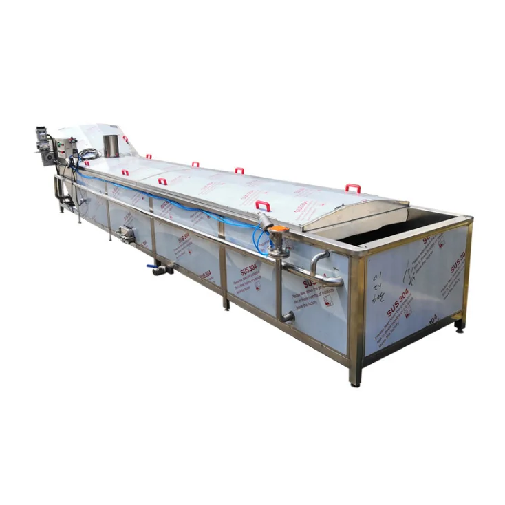 Industrial vegetable and fruit Processing Line include Threshing Blanching Washing Dewatering Air Drying Machine