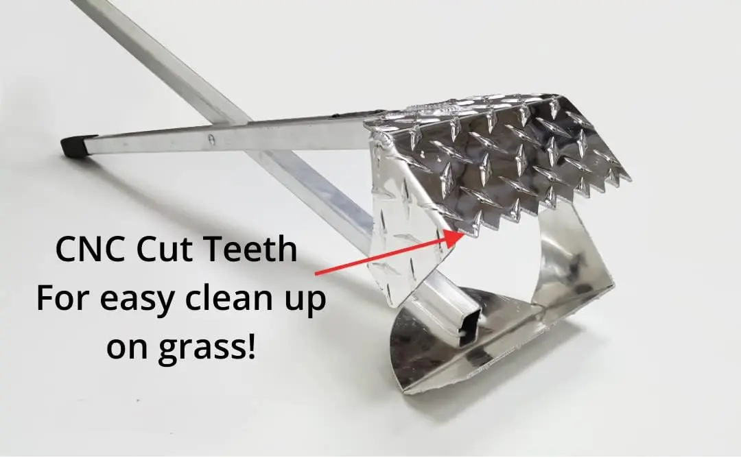 Paletta Raccogli Feci Per Cani Con Manico Regolabile - Rastrello In Metallo, Antiaderente E Facile Da Pulire - Foto 7