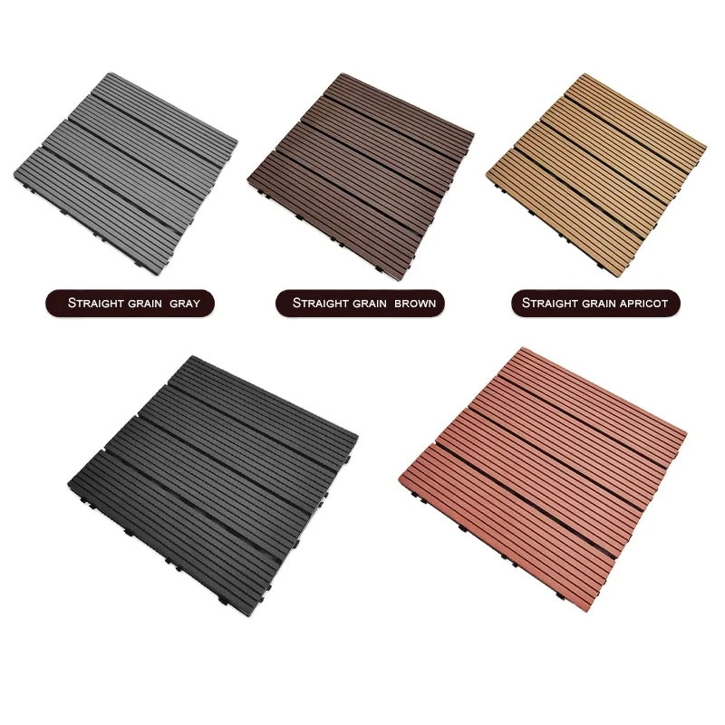 Garden Use Wpc Diy Tiles High Quality Interlocking Outdoor Deck Tiles Interlocking Deck Tiles